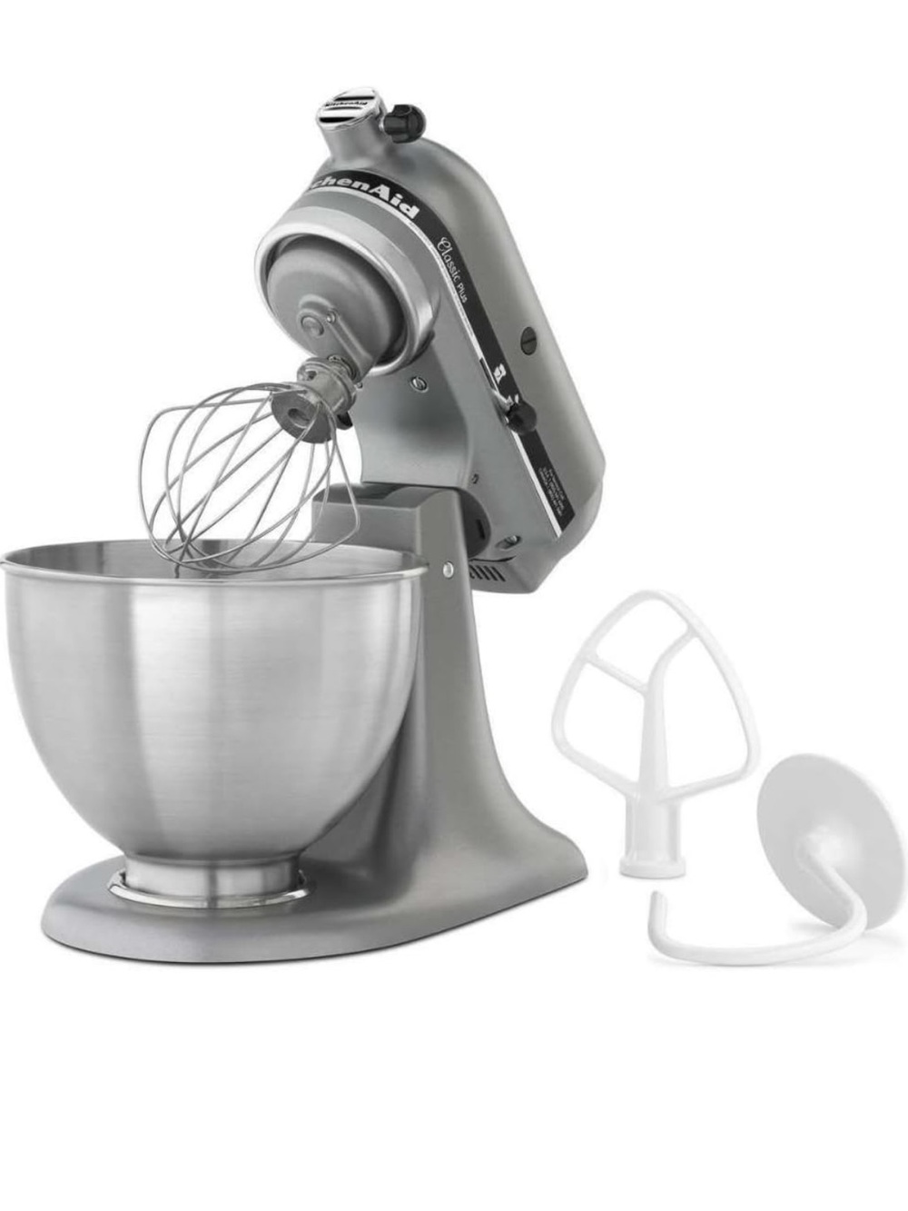 KitchenAid 4.5-Quart 10-Speed Silver Stand Mixer - Picture 3 of 9